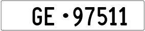 Truck License Plate